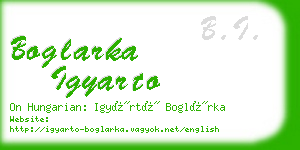 boglarka igyarto business card